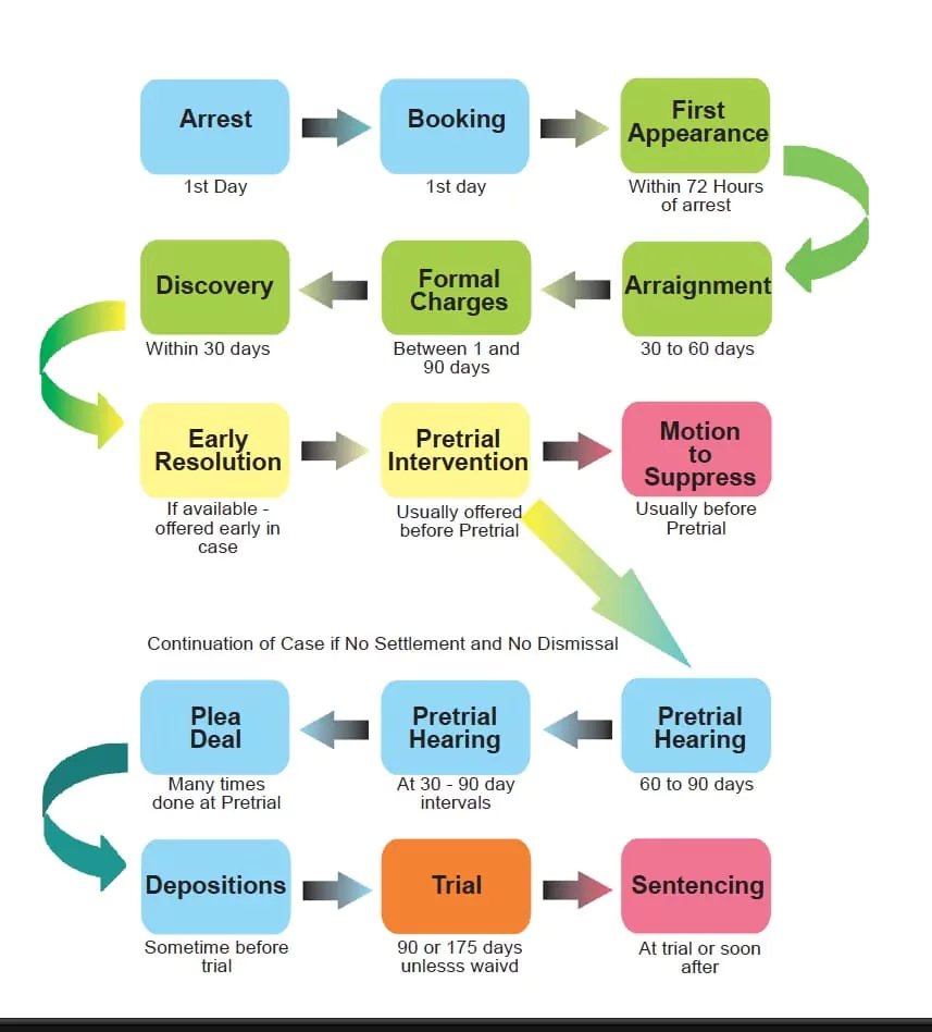 Pretrial Process Flow Chart