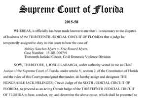 Judge Eric Myers Supreme Court Order