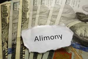 alimony and inherited assets