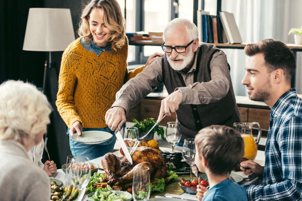 Holiday family dinner